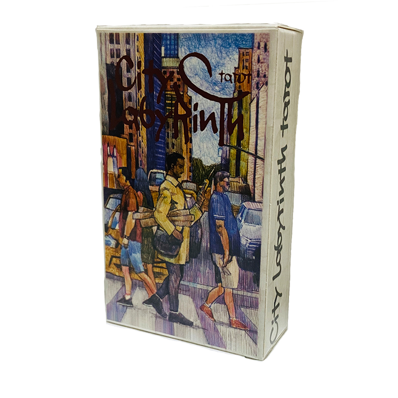 Board Game Oracle - Şehir Labirenti Tarot kartları 78 Güverte