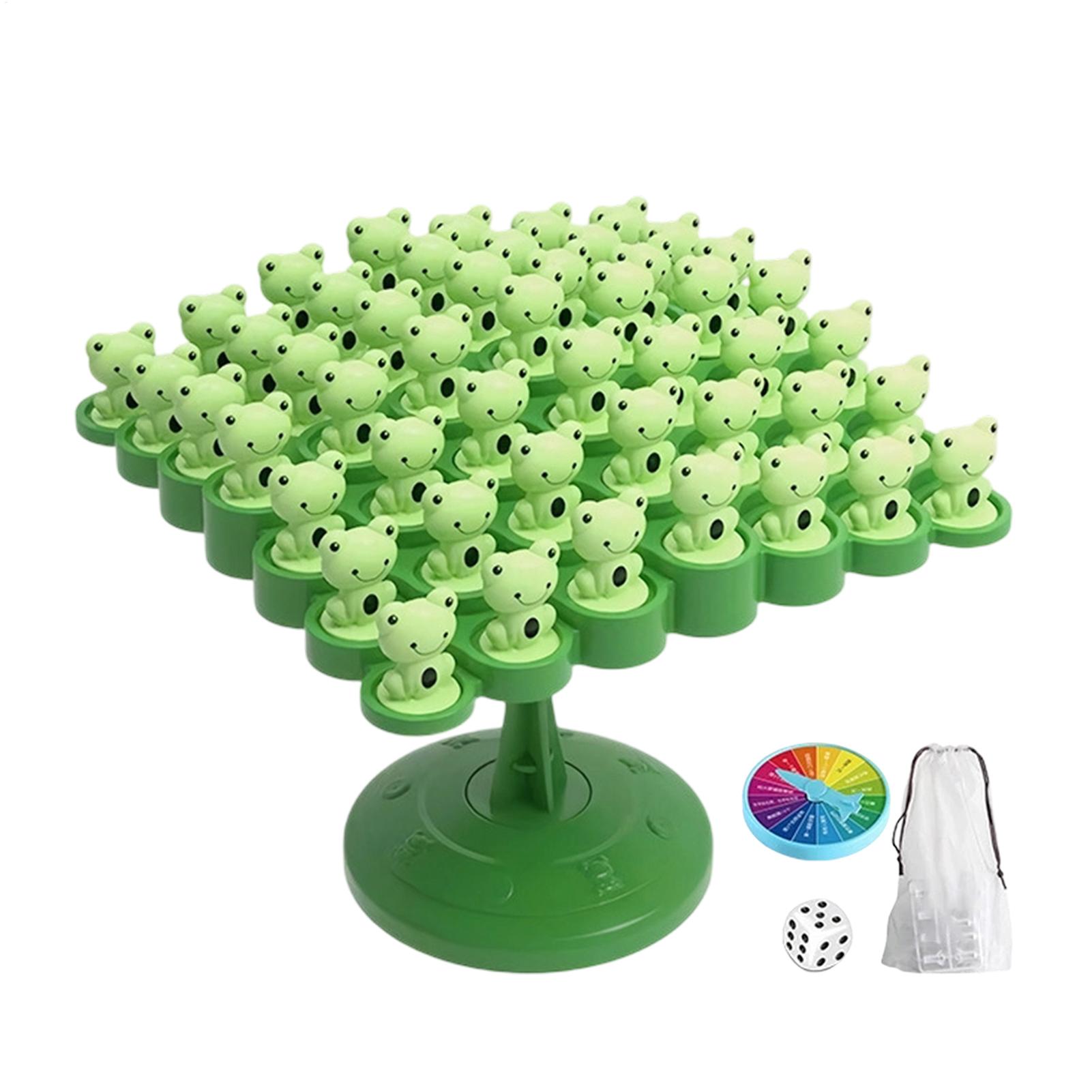 Board Game With Questions - Eğlenceli Kurbağa Denge Ağacı Çocuk Montessori