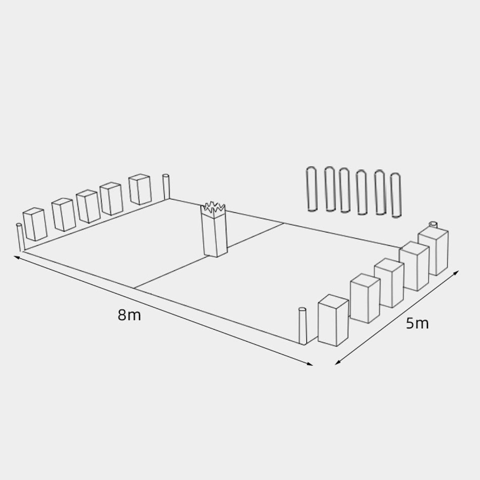 Chess Set Wooden - Kubb Ahşap Atma Oyun Seti Açık