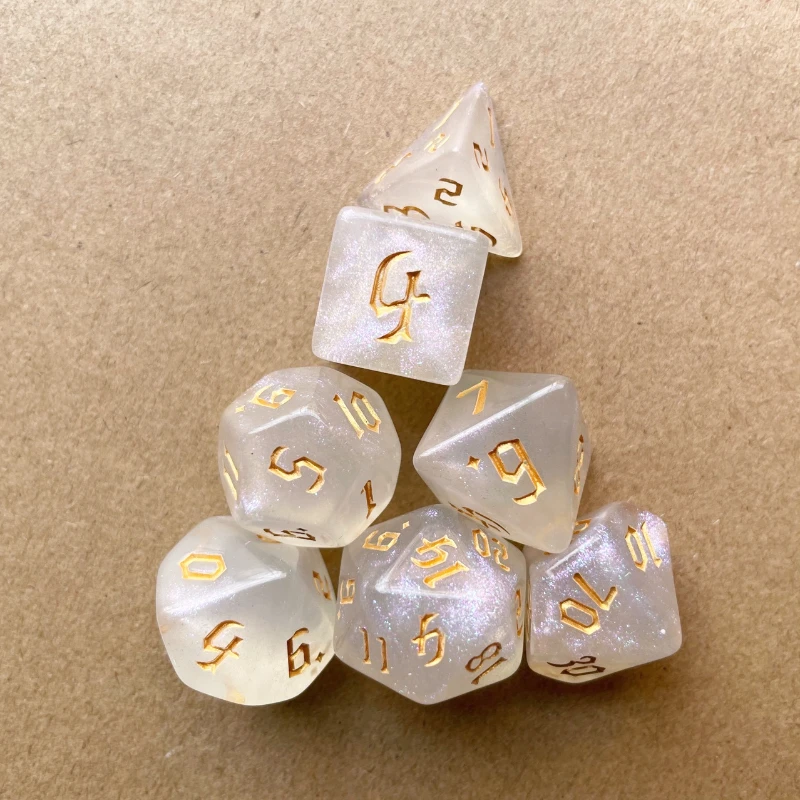 Board Game Font - 7 Adet Set Yeni Glitter Altın