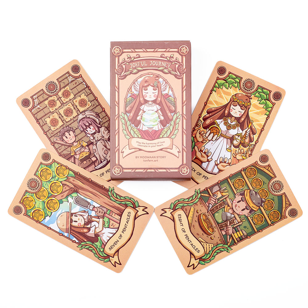 Board Game Oracle - 10.3X6cm Neşeli Yolculuk Tarot Destesi Tam
