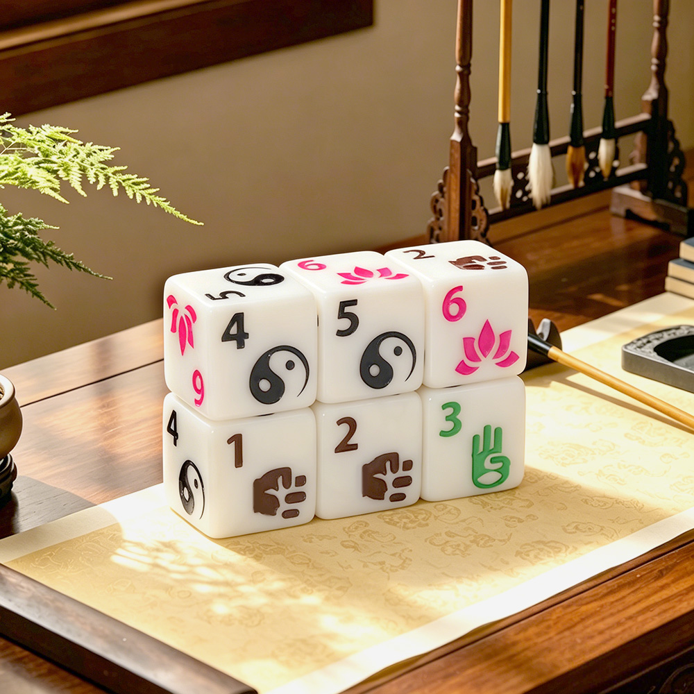 Board Game Zen - 6 adet Zen Temalı Çok Yüzlü