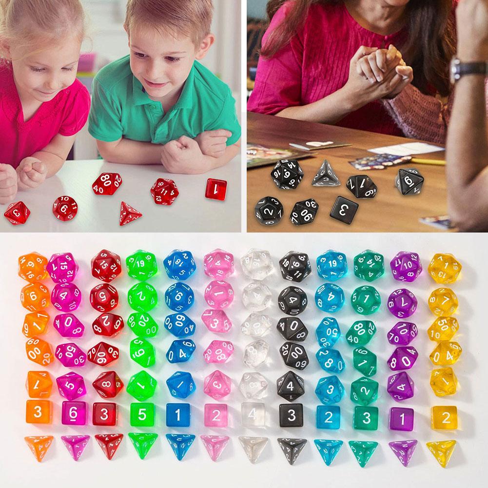 Board Game Font - 7 Adet Yeni Tek Renkli Zar