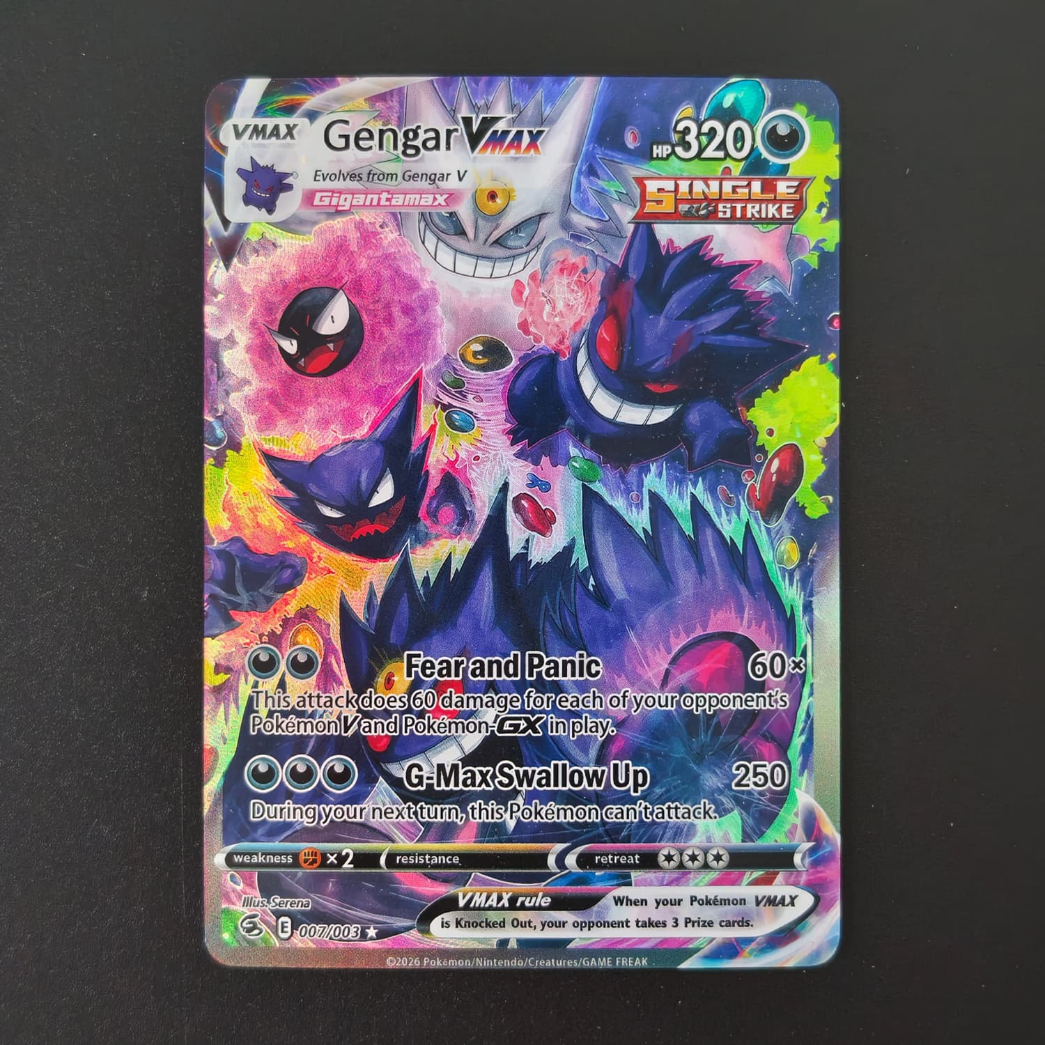 Board Game English - Kendin Yap Pokemon Gengar VMAX 007/003