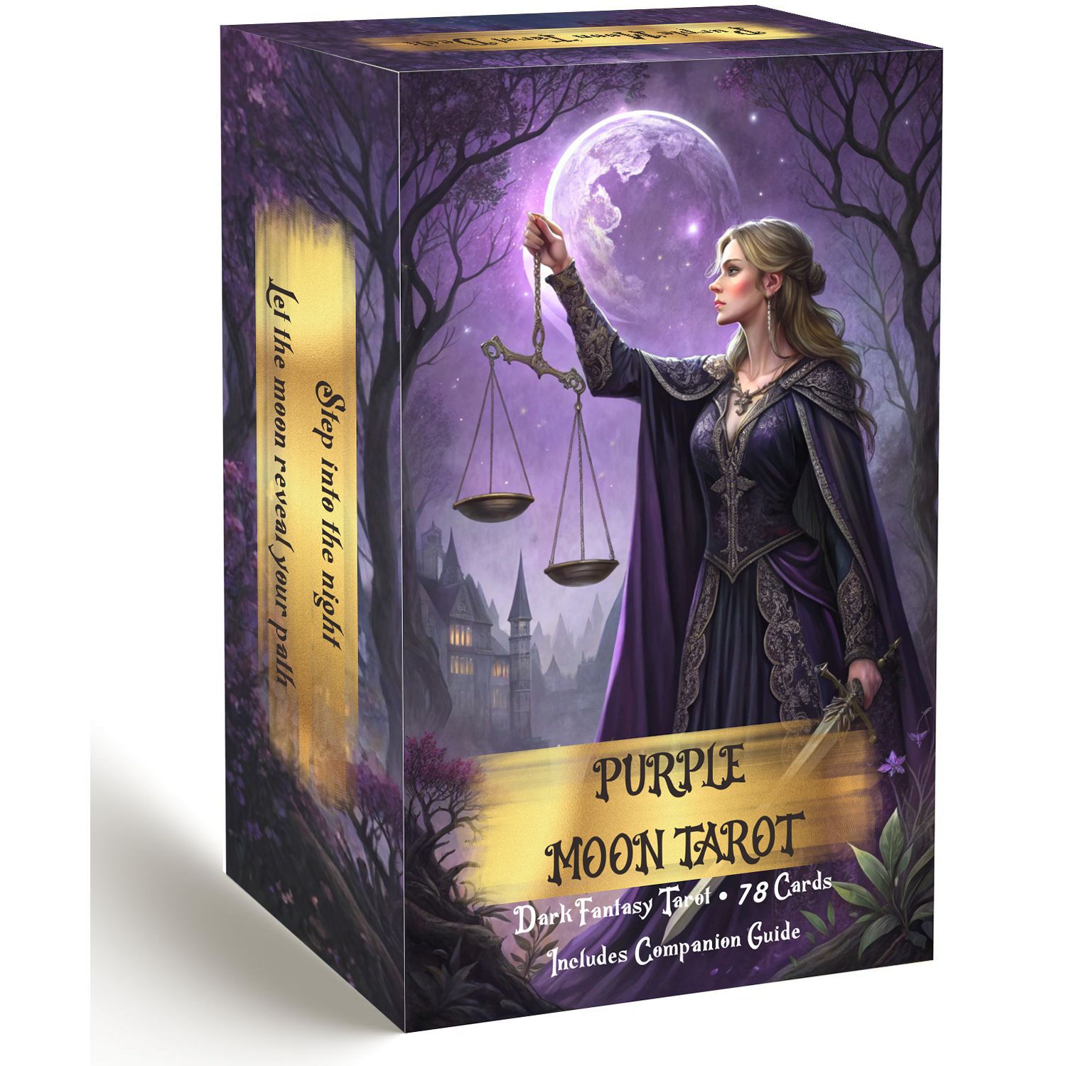 Board Game Oracle - Mor Ay Tarot Kartları Destesi ve