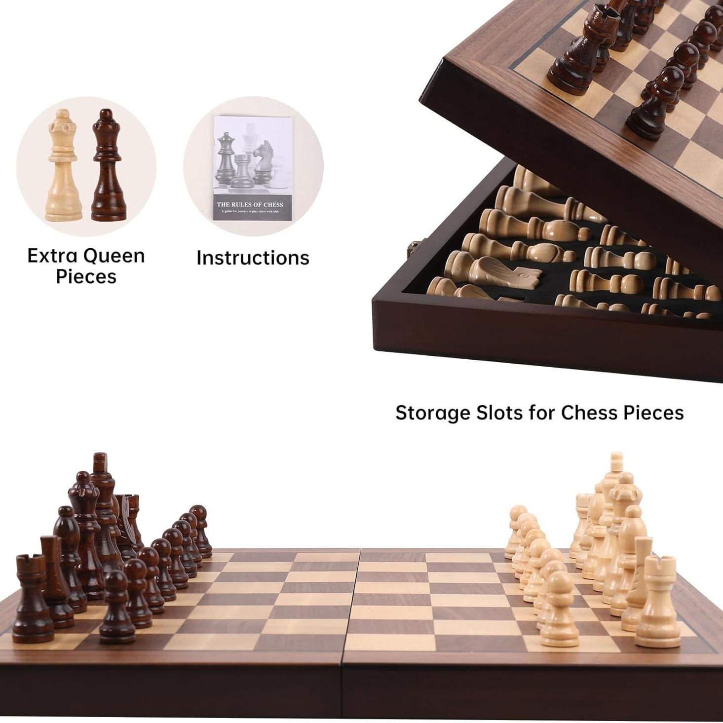 Ahşap Kaplama Satranç Seti, Ce - Chess Set Wooden incelemesi ve fiyatı
