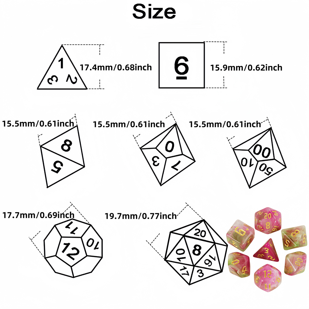 7 adet Masa Oyunu Zar Seti Ret - Board Game Font incelemesi ve fiyatı