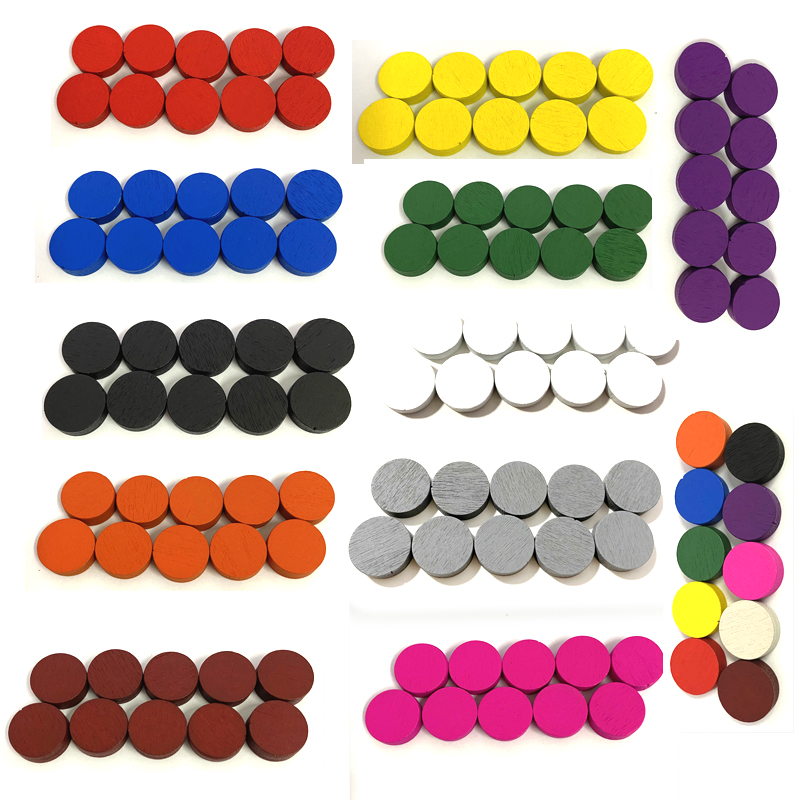 50 adet 15*5 MM 11 Renk Ahşap  - Chess Set Wooden incelemesi ve fiyatı