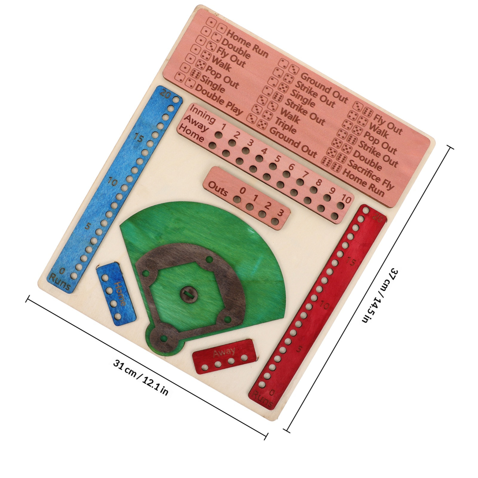 Ahşap Beyzbol Oyunu Renkli Mas - Board Game Festival incelemesi ve fiyatı