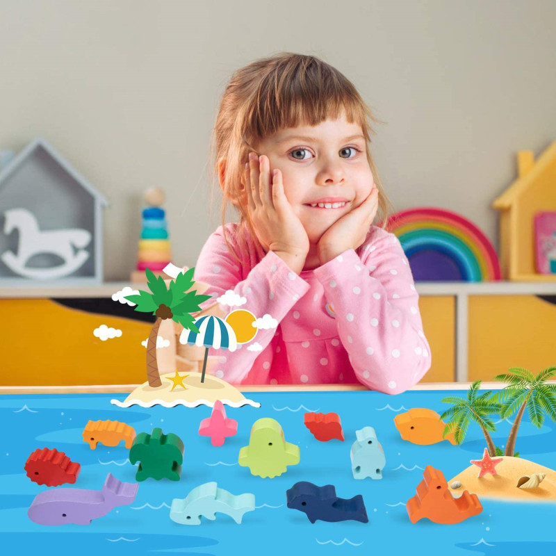 Yeni çocuk Montessori ahşap ha - Board Game With Questions incelemesi ve fiyatı