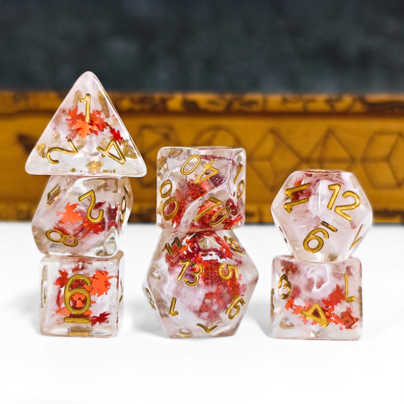 7 adet DND zar şeffaf reçine s - Board Game Land incelemesi ve fiyatı