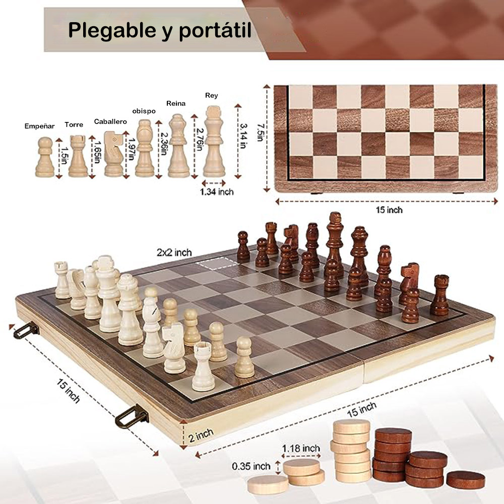 39cm Ahşap Satranç Seti, 2'si  - Chess Set Wooden incelemesi ve fiyatı