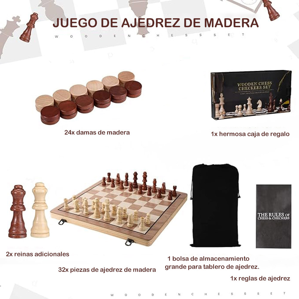 39cm Ahşap Satranç Seti, 2'si  - Chess Set Wooden incelemesi ve fiyatı