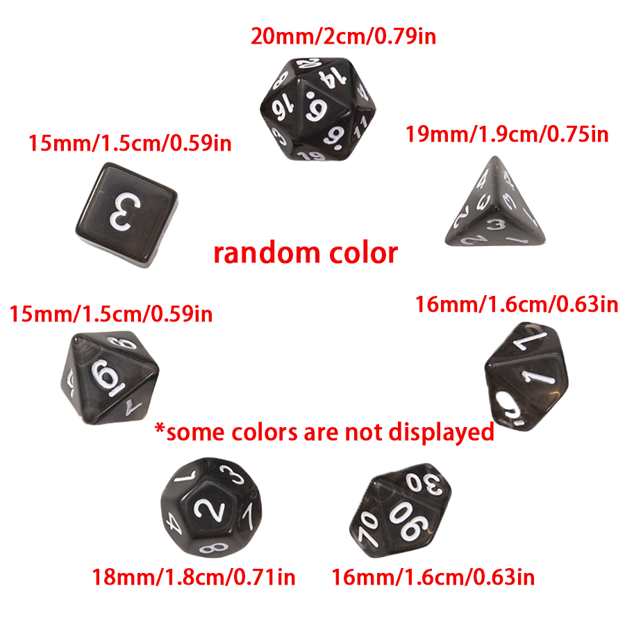 5 Set Çok Yüzlü Zar Seti, Siya - Board Game Land incelemesi ve fiyatı